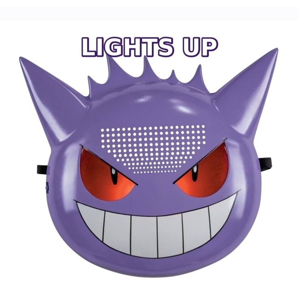 Pokémon Gengar Light-Up Mask Halloween Target Exclusive Disguise Unisize 8+ New